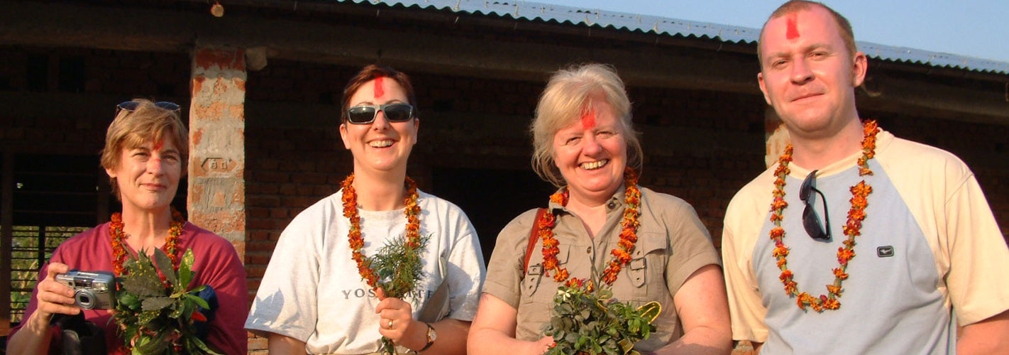 Volunteers after the farewell